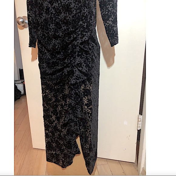veronica beard LALA BURNOUT VELVET DRESS - Picture 9 of 14